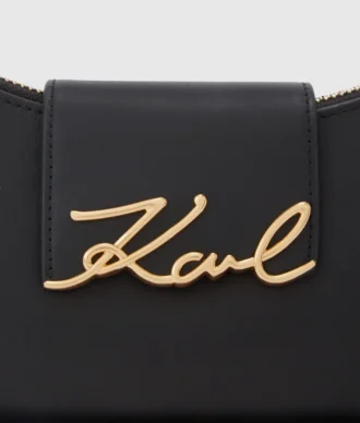 Geantă mică de umăr K/Signature cu două moduri de purtare Geantă mică de umăr K/Signature cu două moduri de purtare