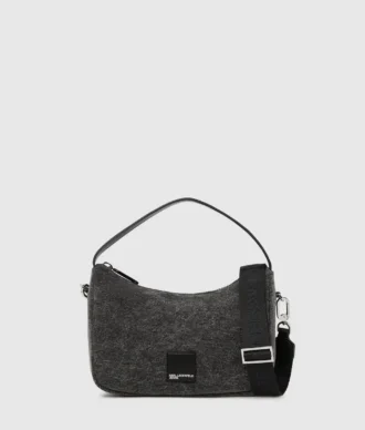 Geantă mini hobo din denim