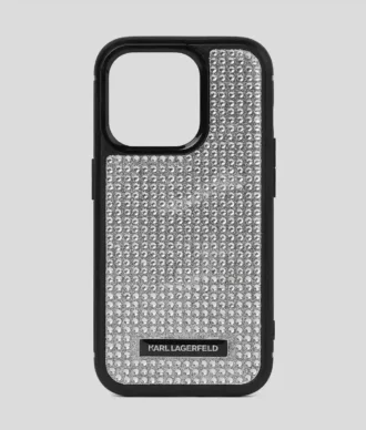 HUSĂ LOGO RHINESTONE PENTRU IPHONE 16 PRO