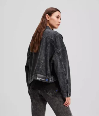 JACETĂ DENIM CROPPED OVERSIZED