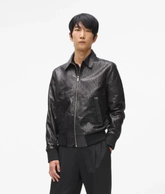 Jacheta blouson din piele