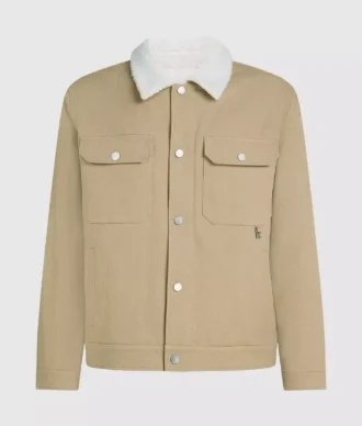 Jacheta cu guler din fleece