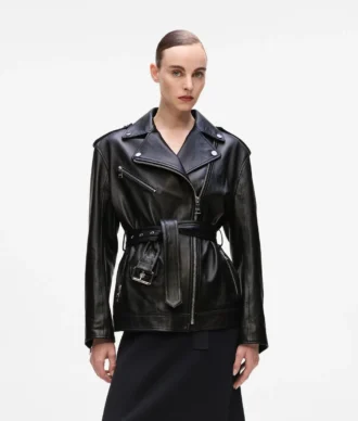 Jacheta oversized din piele