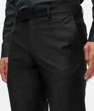 Pantaloni croiți din amestec de lână