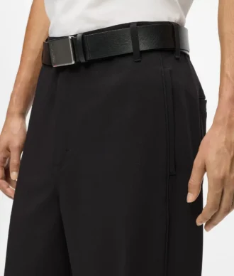 Pantaloni cu bordură tonală