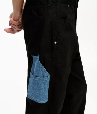 Pantaloni de tâmplar din denim cu buzunare