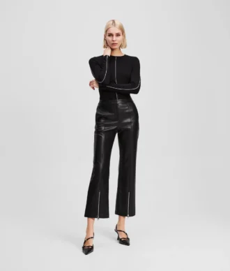 PANTALONI DIN IMITAȚIE DE PIELE