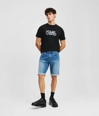 PANTALONI SCURȚI DIN DENIM