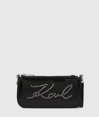 Pungă crossbody K/Signature cu ținte