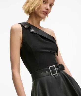 Rochie asimetrică cu un singur umăr